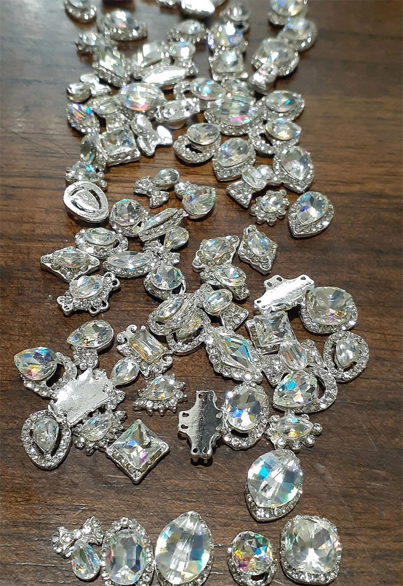 100pcs /50pcs Luxury Crystal Diamond Nail Charms  3D..